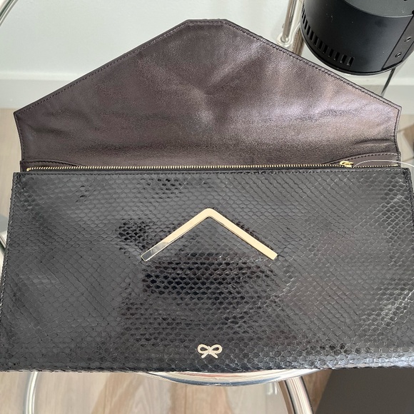 ANYA HINDMARCH luxury leather clutch - Picture 3 of 10
